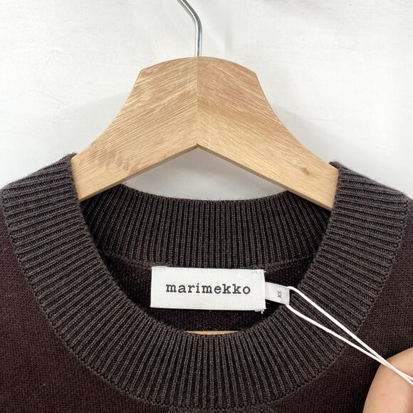 Marimekko Brown floral knit sleeveless tunic NWT - Picture 4 of 8